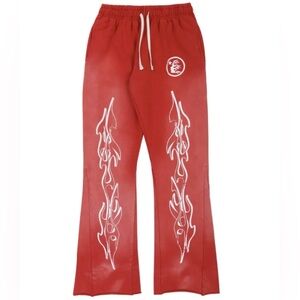 Hellstar Studios Red Racer Flare Sweatpants